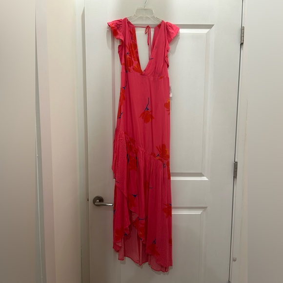NWT Free People Pink She’s a Waterfall Dress - Picture 6 of 7